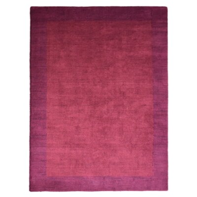 Hand Knotted Loom Silk Mix Area Rug Contemporary Red BBH Homes BBLSM201