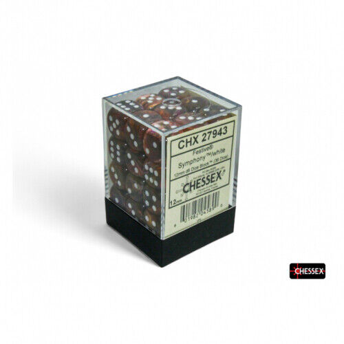 Dice - Festive Symphony/White (Dice Set 36 X W6) - Approx. 12Mm - Picture 3 of 4