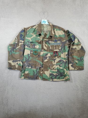 US Air Force Camouflage Jacket Men Medium Green Woodland Combat Hot Weather Coat - 第 1/9 張圖片