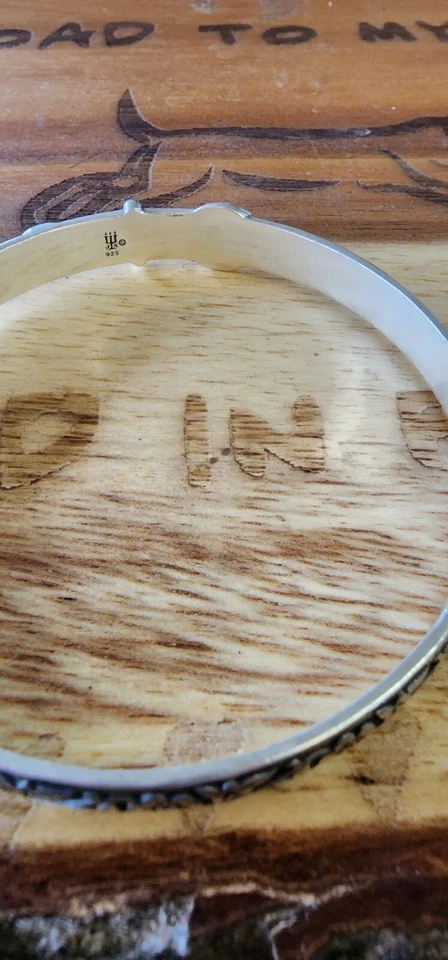 Brazalete James Avery Raro Hebilla Floral Grande 2 5/8" ¡LIMPIO! Foto 2 de 2