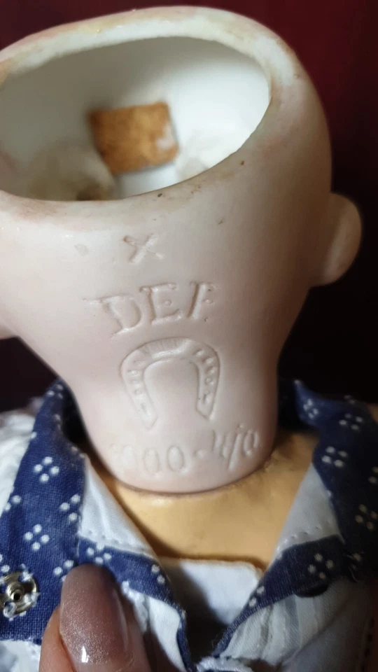 Bambole antica HEUBACH  ERNST Germania  mod. 1900  testa biscuit   - Immagine 3 di 4