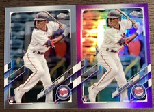 2021 Topps Chrome Update Nick Gordon #USC16 Purple + Base Rookie Lot (2) #1729