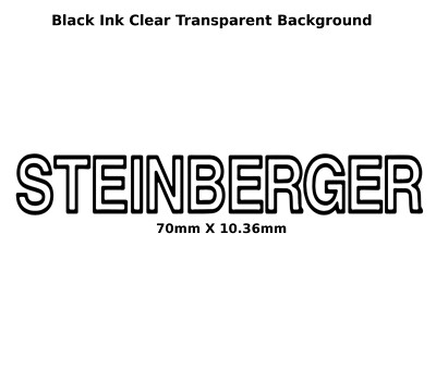 Steinberger guitar Decal head stocks Restoration water slide Logo 289b