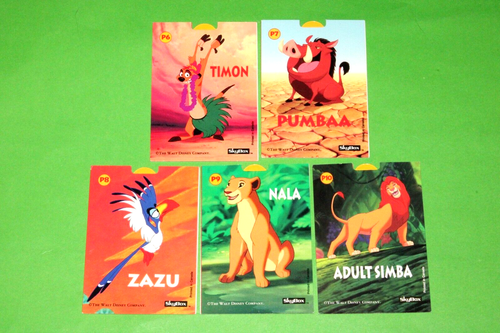 1994 THE LION KING SERIES 2 POP UP INSERT 5 CARD SET P6-P10 DISNEY CARTOON MOVIE - Picture 2 of 12
