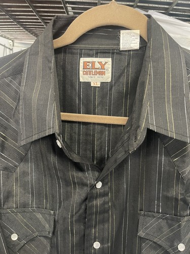 Men’s Xxl ElyCattleman Snap Down Shirt Euc Never Worn - Picture 2 of 3