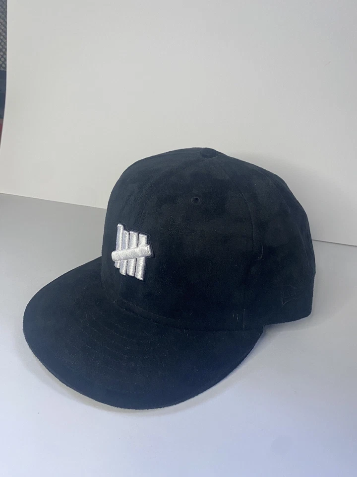 Sombrero de copa de gamuza negro invicto New Era Cuero 59 cincuenta talla 7 5/8 Sombrero informal Foto 3 de 4