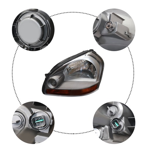 Left Headlight Assembly Driver Side Headlamp For 2005-2009 Hyundai Tucson - Picture 15 of 17