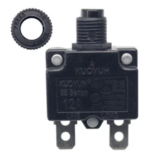 KUOYUH Circuit Breaker 88 Series 12A 125/250VAC 32VDC-50VDC 50/60Hz