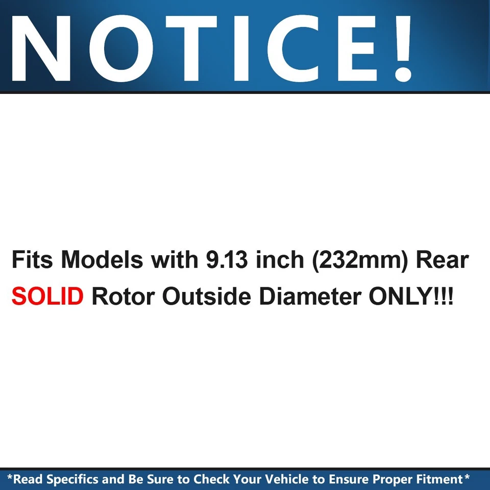 Rotores de disco traseros de 9,13 pulgadas pastillas de freno para Audi TT 2000 2001 2002 2003 2004 2005 Foto 4 de 4