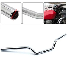 For Cruiser Scooter Quad 22mm 7/8" Motorcycle Handlebar 690mm Length Iron Silver