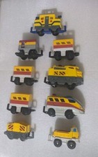 Yellow AS IS Mattel Lot Various Car Geo Trax Geotrax Train Engine Locomotive