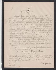 FAIRE-PART DÉCÈS FROGER des CHESNES MAIRE DE VALAIRE - 1875 - LOIR-ET-CHER
