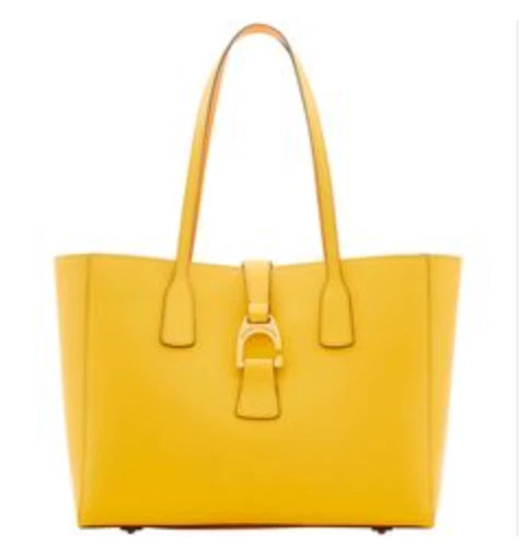 Mini Sac Jaune Dooney & Bourke – Femme, Zip, état Neuf Avec Micro Défaut