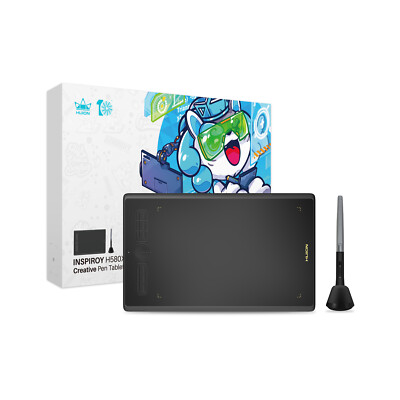 HUION Inspiroy H580X Graphics Drawing Tablet 8 press keys USB-C port ±60° Tilt