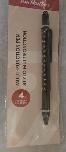 Tim Hortons 2024 Multi-Functional Pen 4 Functions NIB - Picture 1 of 2