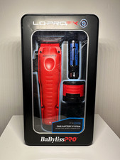 BaBylissPRO LO-PROFX Cordless Hair Clipper Rechargeable Fade Blade Red FX829MR