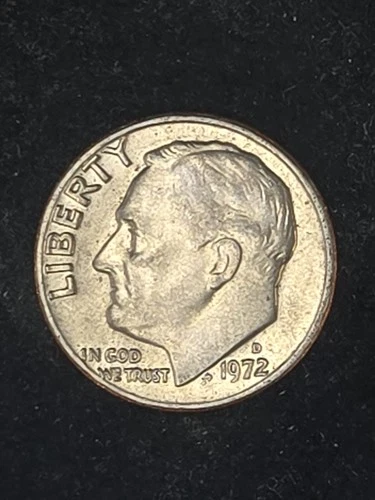 1972-D Roosevelt Dime — photo from the most recent tracked eBay sale