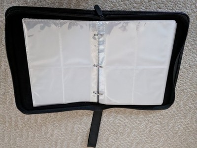 Used 4 Pocket Purple Binder Top Insert 400 Double Sided Pages in Ring Binder