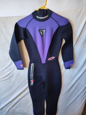 Henderson Dive Suit Black And Purple Swin Wear Xs