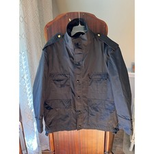 Blauer Gore Tex Jacket Xl Mens Black Full Zip Lined Water Resistant USA Made