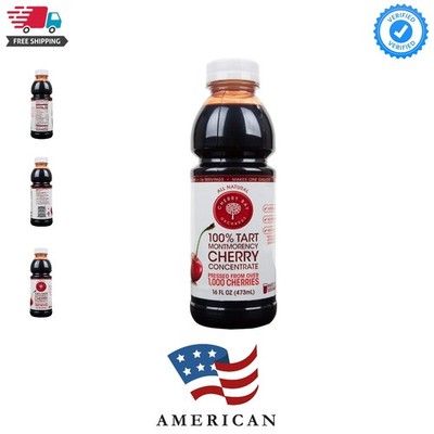 Tart Cherry Concentrate - All Natural Juice to Promote Healthy Sleep, 16oz Bo...