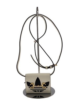 GUCCI adidas adidas Horsebit Shoulder Wallet Leather WHT 702248