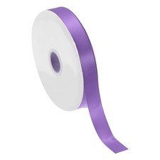 5/8 Inch x 60 Yards Solid Satin Ribbon, 1Pcs Fabric Ribbon, Deep Purple