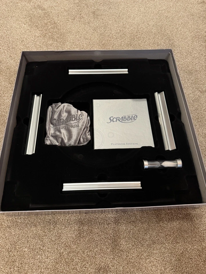 Scrabble Platinum Edition Board Game with Rotating Gameboard - 100% Complete - Image 4 of 4