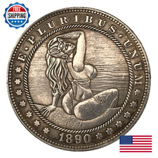 1890 Morgan Silver Dollar Coin Uncertified Seller Graded Collectible