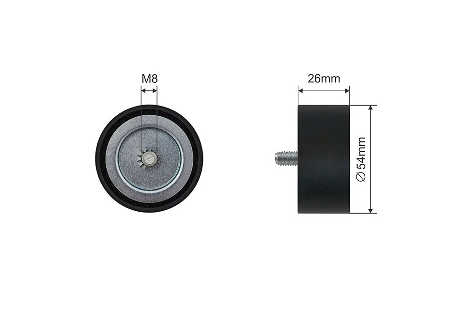 Fits NTY RNK-ME-064 V-RIBBED BELT PULLEY IDLER  ⭐UK Stock⭐