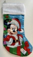 Disney Mickey Mouse Santa Christmas Stocking Kurt Adler 18 in L