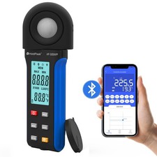HoldPeak Illuminance Light Meter with Bluetooth, Digital Lux Foot Candles Met...