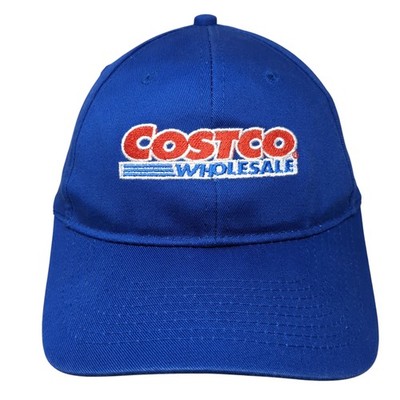 Costco Wholesale Snapback Hat Blue One Size Embroidered Vent Holes