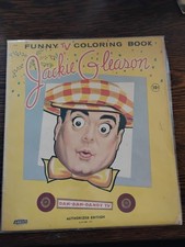 Jackie Gleason Funny Tv Coloring Book Jumbo Size 12x18 1956 RARE