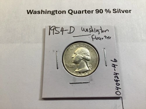 1954 D Washington Quarter in Uncirculated Condition from Denver Mint 040924 46c