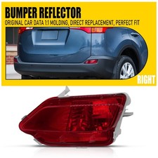 Rear Reflector Bumper Lights Marker Lamps Fit 2013 2014 2015 Toyota RAV4 Right