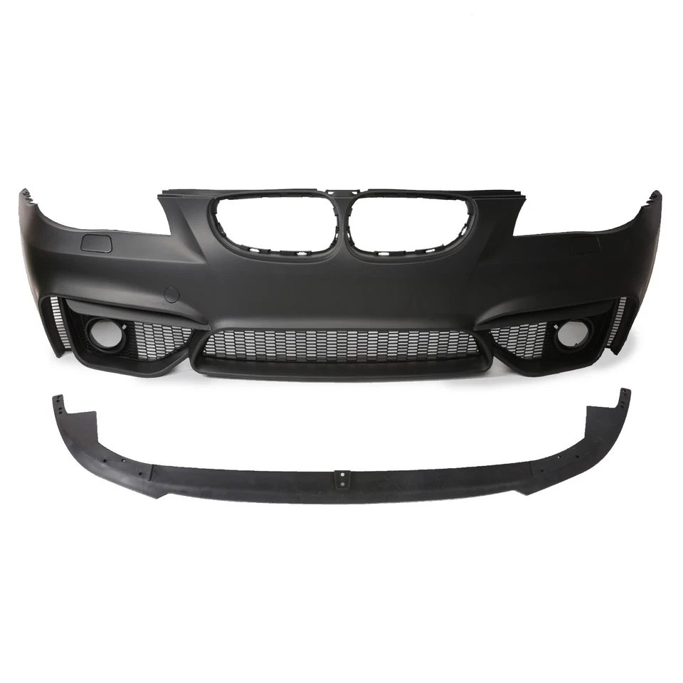 M4 Style Front Bumper Cover For BMW 5 Series E60 W/O PDC Holes W/O fog Light 4D Foto 2 de 4