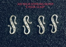 4szt. .925 SOLIDNE SREBRNE ZAPIĘCIE NA HAK **21,8 mm - (grubość 1,2 mm) NOWE