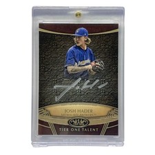 TOPPS MLB Josh Hader Brewers Card 2019 Tier One 06/10 Parallel Magnet Case