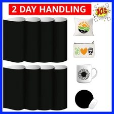 Solid Color Sublimation Transfer Paper- 8 Sheets 12inchesx10inches Black Subl...