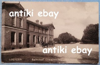 # Prussia orientale Saldatura / Giżycko cartolina 1915 stazione ferroviaria (lato città)