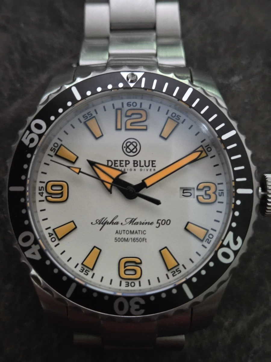 Deep Blue Stainless Steel Case Mechanical (Automatic) Wristwatches