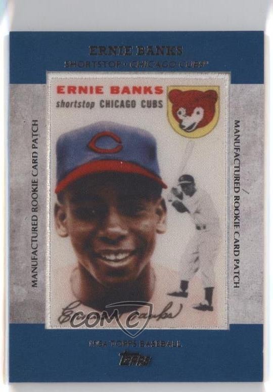 2013 Topps Manufactured Rookie Card Patch Ernie Banks #RCP-2 Patch HOF 1z6