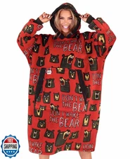 LazyOne Oversized Blanket Hoodie, Comfortable Sleepwear, Oversized Hoodies fo