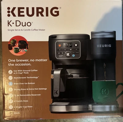 Keurig K-Duo Gen 2 Hot & Iced Single Serve & Carafe Coffee Maker Shipped 2nd Box