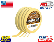 Fine Line Tape  4 Roll Set  Medium Tack  Pinstripe Masking  Auto Car Paint 