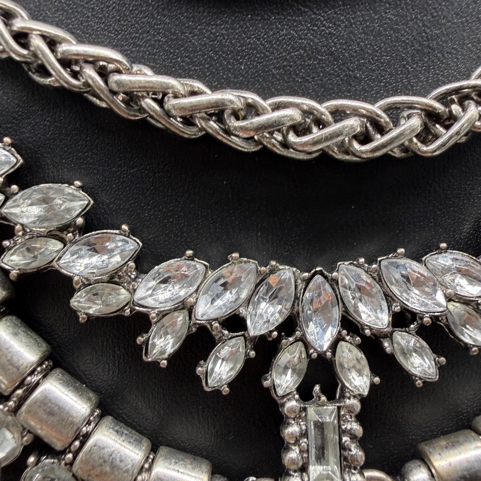 BaubleBar Silver-Tone Multi-Layer Statement Neckl… - image 5