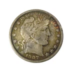 1907-D Barber Half Dollar, VG Condition 90% Silver #DR