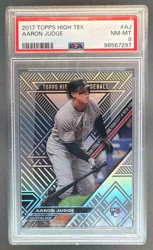 98567297 Aaron Judge 2017 Topps High Tek #HT-AJ Rookie RC PSA 8