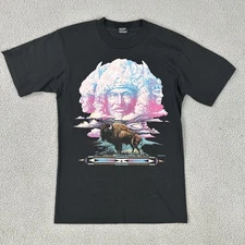 VTG 90s Screen Stars Best Buffalo Native American Shirt Medium Rag Tops USA Made